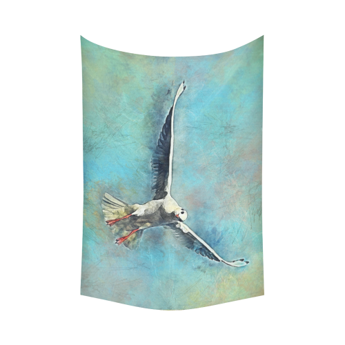 bird Cotton Linen Wall Tapestry 90"x 60"