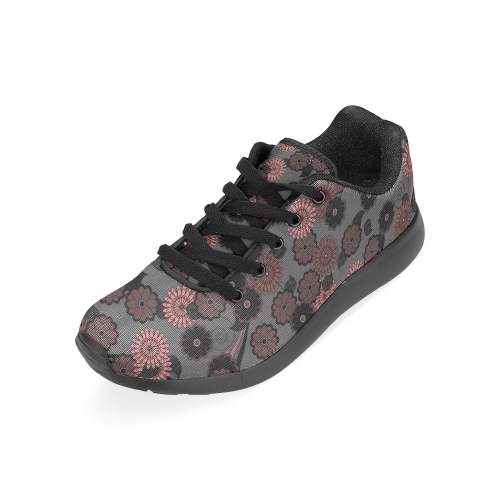 Dusky Flowers Pattern by ArtformDesigns Women’s Running Shoes (Model 020)