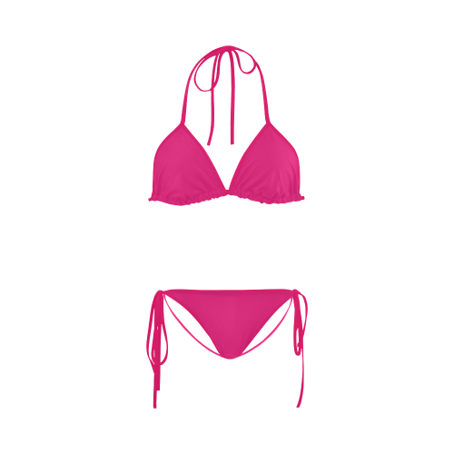 Solid Magenta Custom Bikini Swimsuit | ID: D509575
