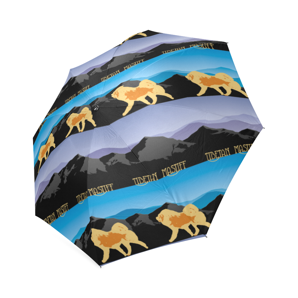 Tibetan Mastiff Rockin The Rockies Foldable Umbrella (Model U01)