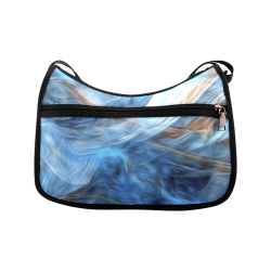 Blue Colorful Abstract Design Crossbody Bags (Model 1616)