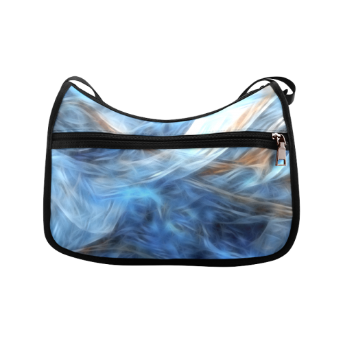 Blue Colorful Abstract Design Crossbody Bags (Model 1616)