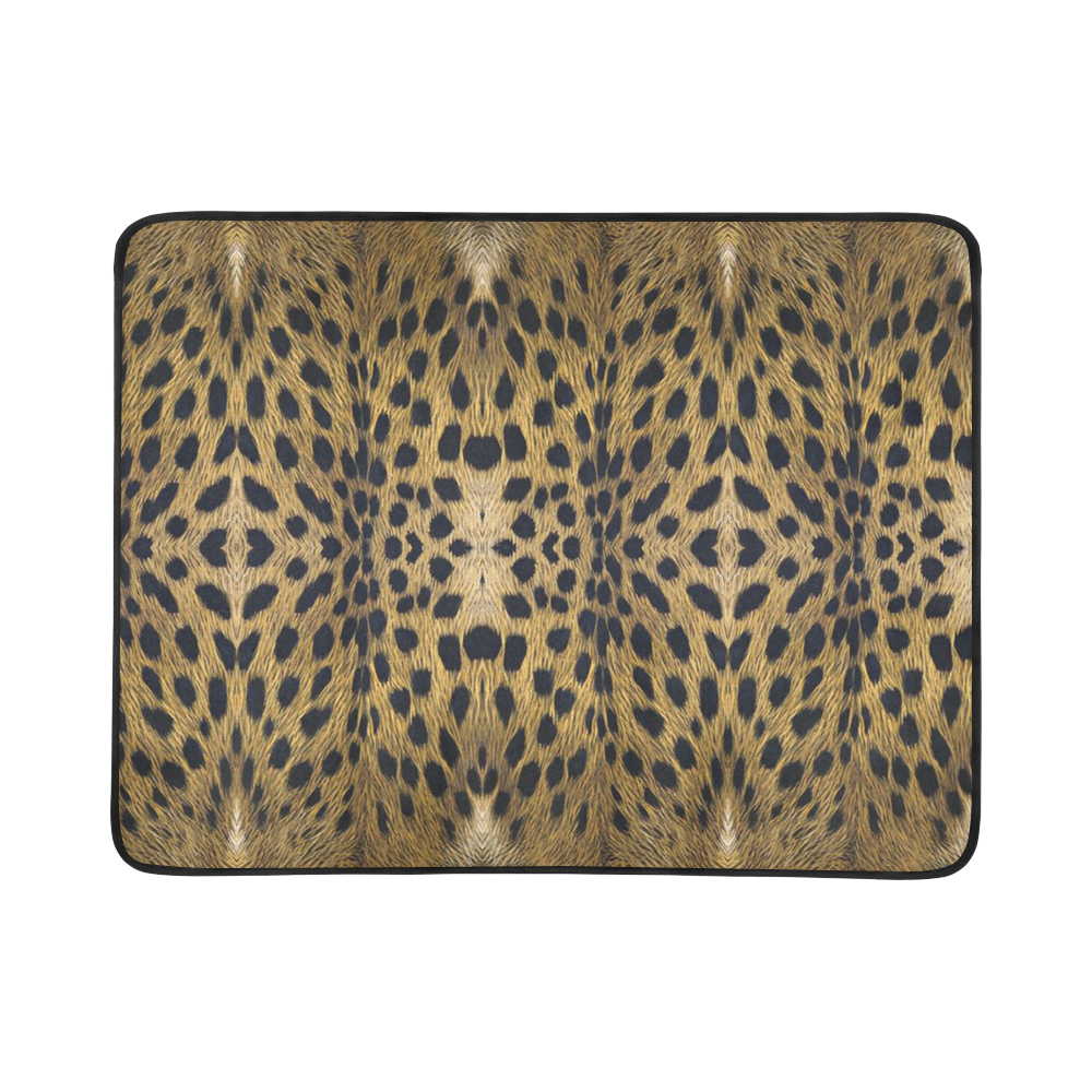 Leopard Texture Pattern Beach Mat 78"x 60"