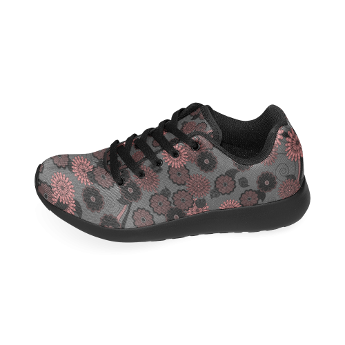 Dusky Flowers Pattern by ArtformDesigns Women’s Running Shoes (Model 020)
