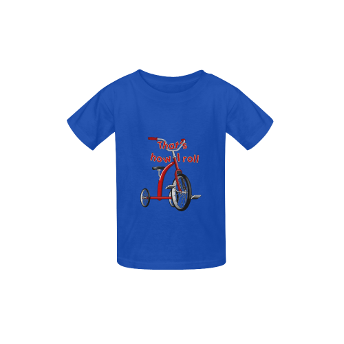 Tricycle 'How I Roll' Kid's  Classic T-shirt (Model T22)