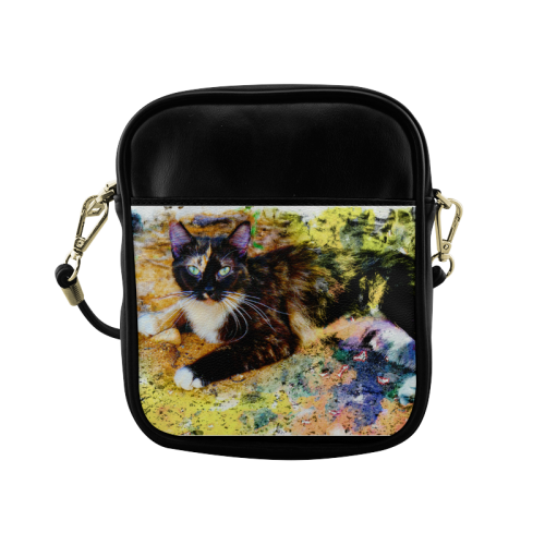 "Colorful Scarlett Impressions" Sling Bag (Model 1627)