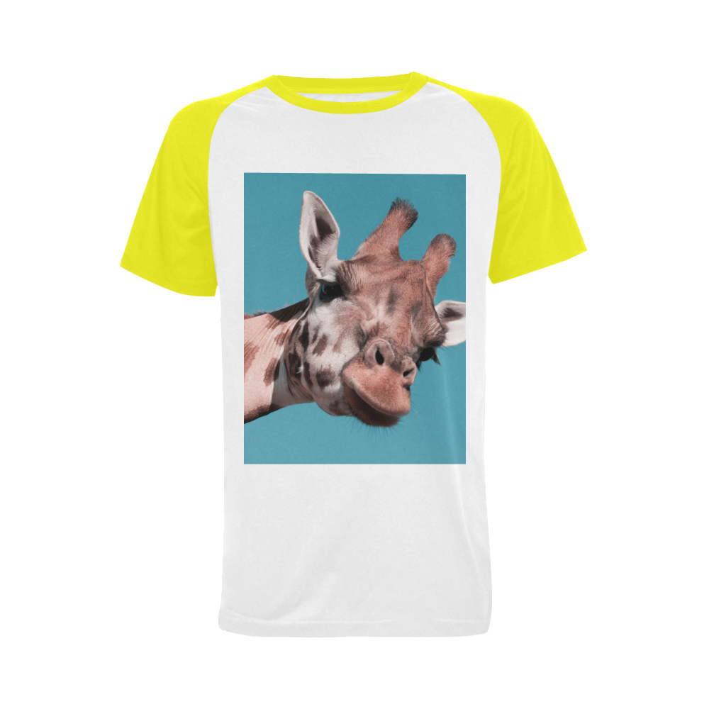 giraffe Men's Raglan T-shirt Big Size (USA Size) (Model T11)
