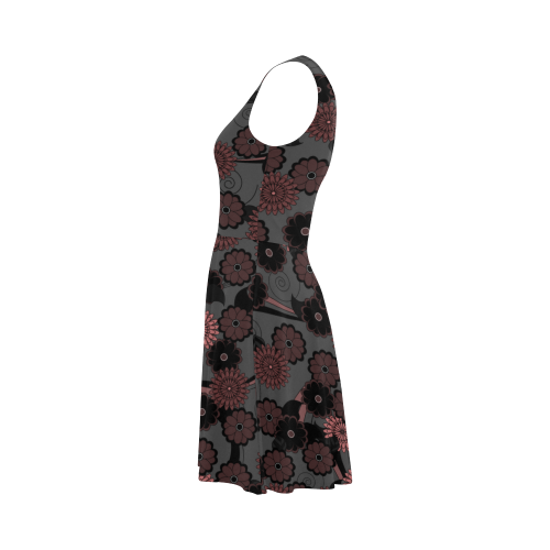 Dusky Flowers Pattern by ArtformDesigns Atalanta Sundress (Model D04)