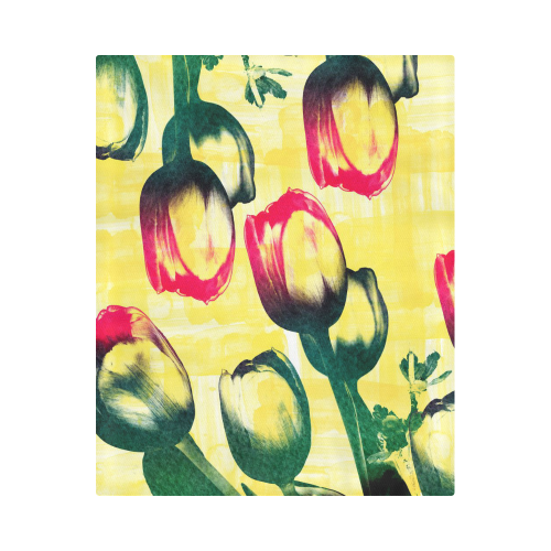 Tulips Duvet Cover 86"x70" ( All-over-print)