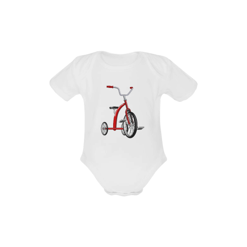 Tricycle Kids Bike Baby Powder Organic Short Sleeve One Piece (Model T28)