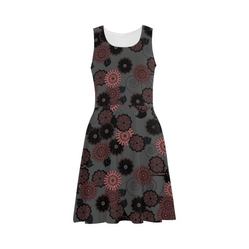 Dusky Flowers Pattern by ArtformDesigns Atalanta Sundress (Model D04)