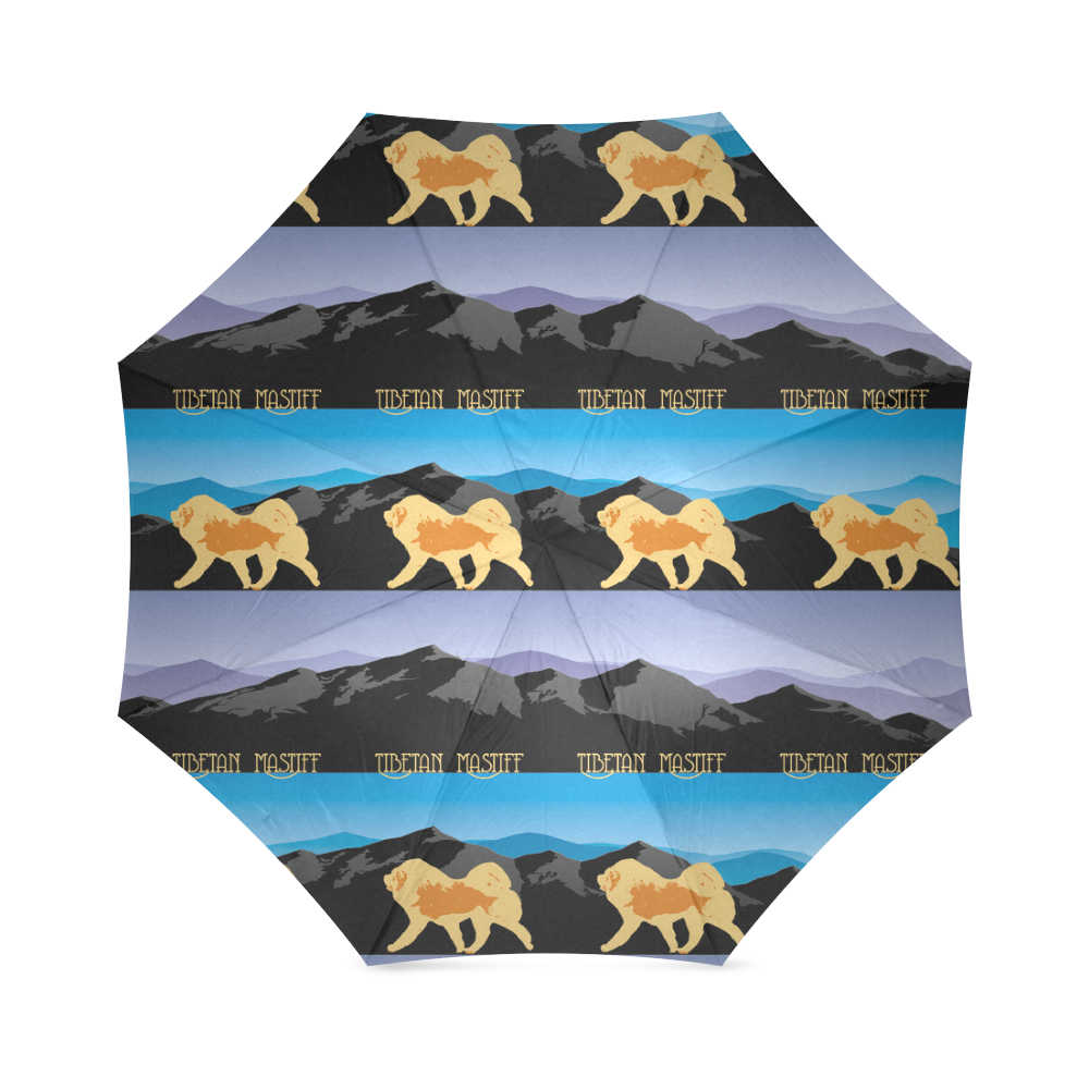 Tibetan Mastiff Rockin The Rockies Foldable Umbrella (Model U01)