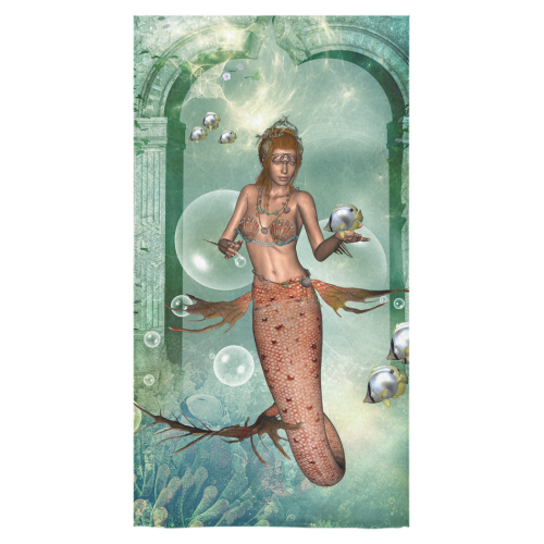 Beautiful mermaid fith butterflyfish Bath Towel 30"x56"