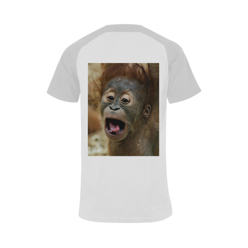lovely Orang Baby Men's Raglan T-shirt Big Size (USA Size) (Model T11)