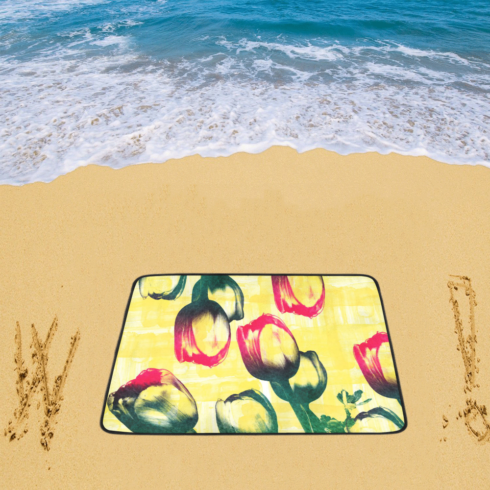 Tulips Beach Mat 78"x 60"