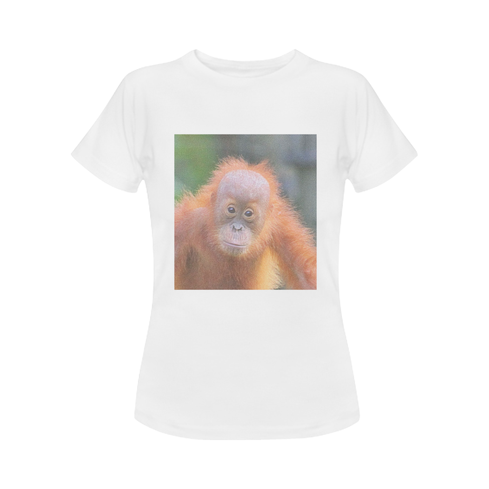 animal art studio 26516 orang baby Women's Classic T-Shirt (Model T17）
