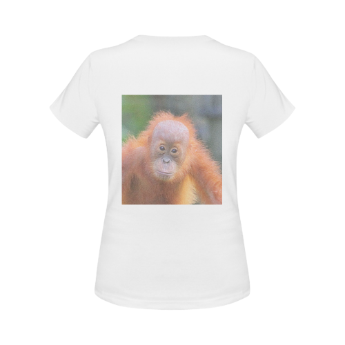 animal art studio 26516 orang baby Women's Classic T-Shirt (Model T17）