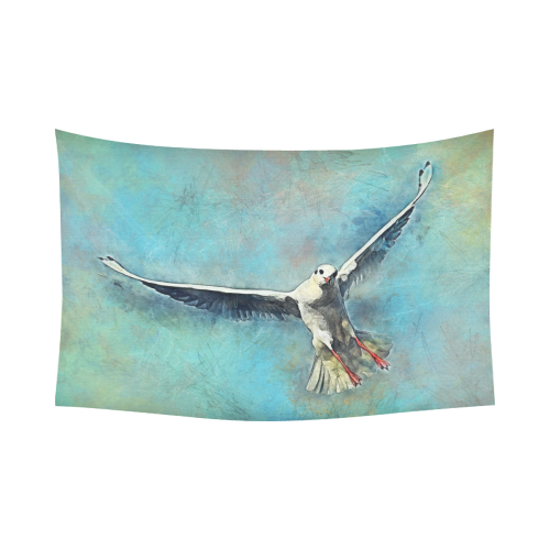 bird Cotton Linen Wall Tapestry 90"x 60"