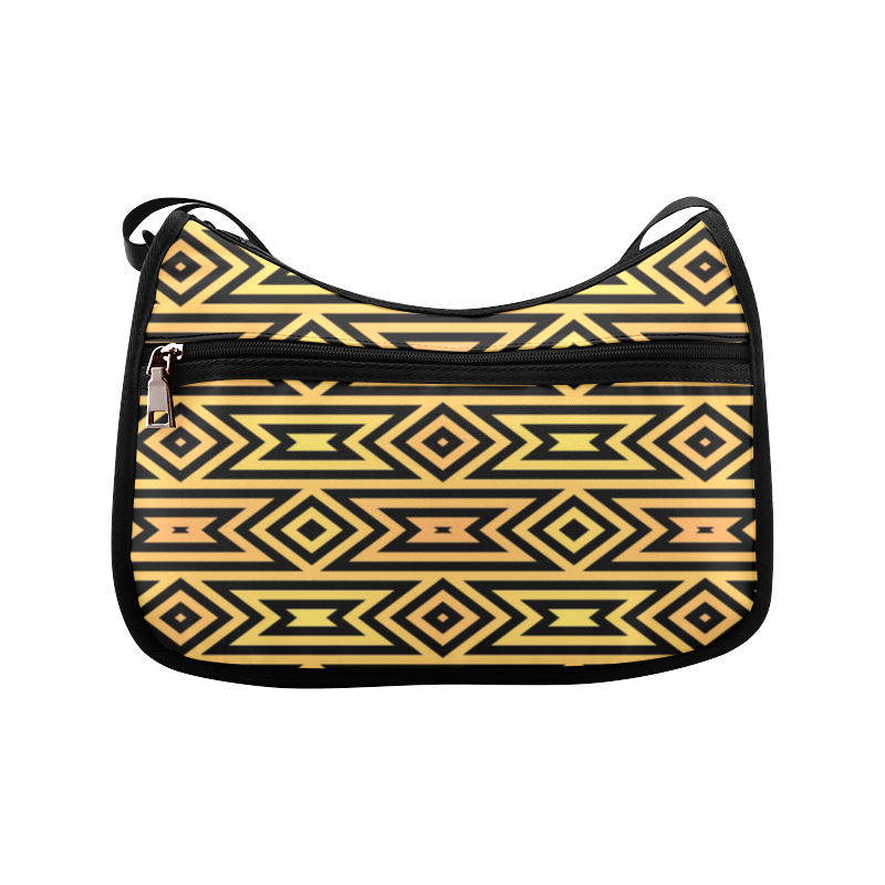 Aztec Pattern (Yellow/Orange) Crossbody Bags (Model 1616) | ID: D504891