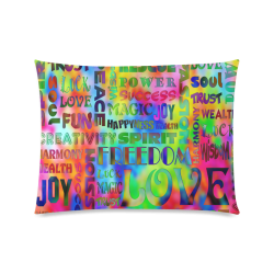 Flower Power - WORDS OF THE SPIRIT WAY Custom Zippered Pillow Case 20"x26"(Twin Sides)