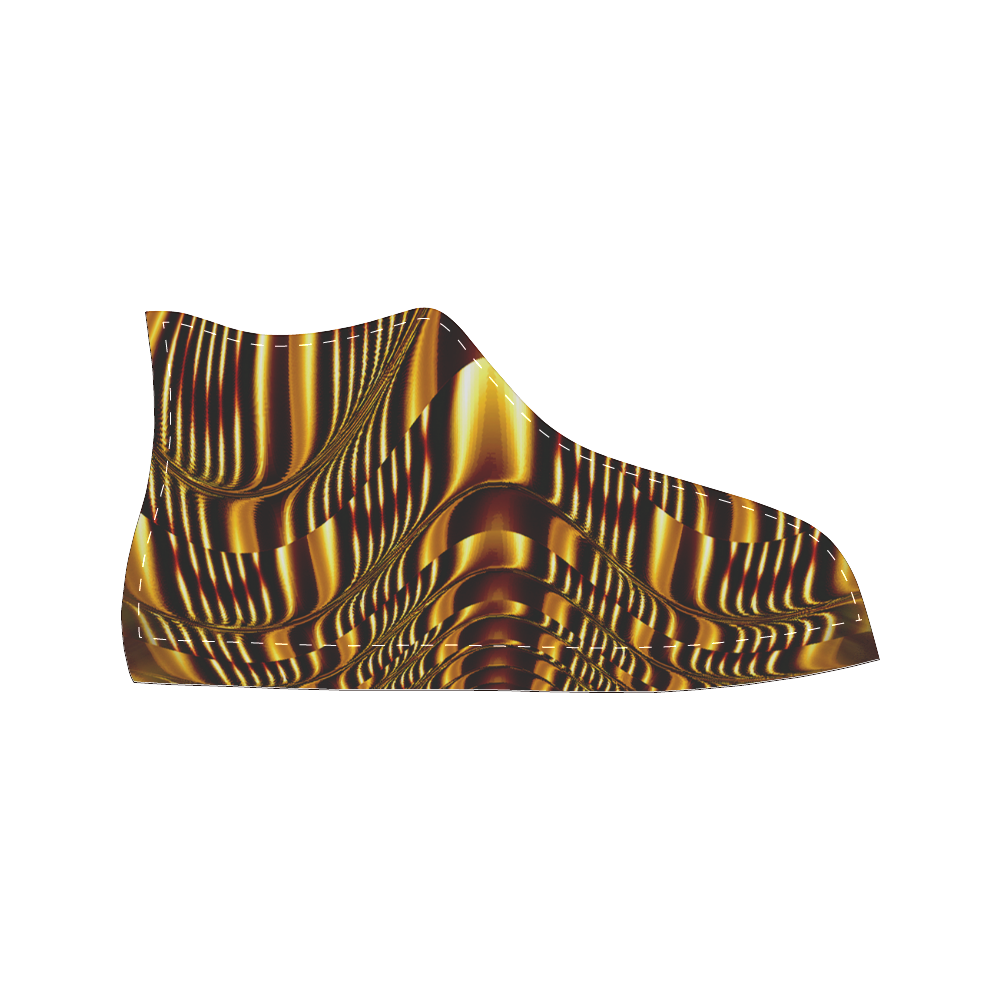 Golden Light Cup Women's Classic High Top Canvas Shoes (Model 017)