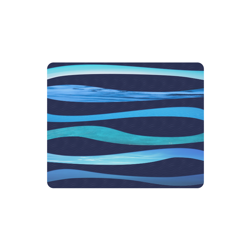 ocean blue Rectangle Mousepad