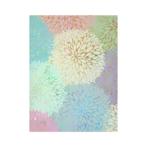 abstract floral petals-2 Cotton Linen Wall Tapestry 60"x 80"