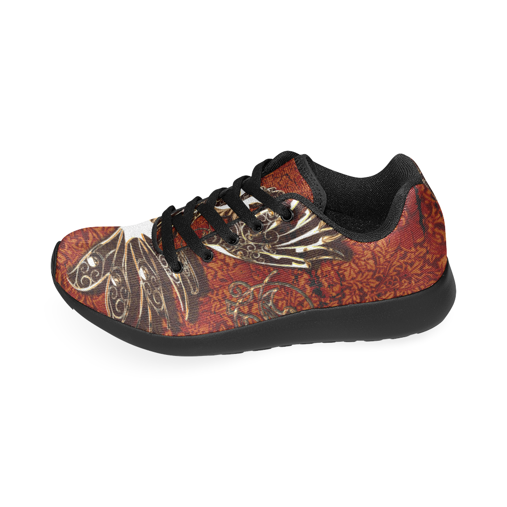 Wonderful bird made of floral elements Women’s Running Shoes (Model 020)