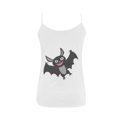 Cute Halloween Bat Women's Spaghetti Top (USA Size) (Model T34)