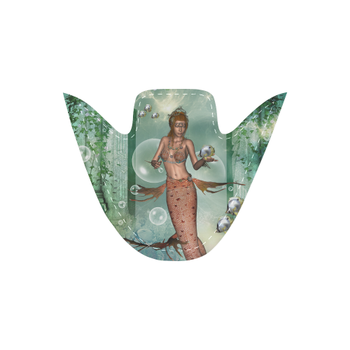 Beautiful mermaid fith butterflyfish Women's Slip-on Canvas Shoes (Model 019)