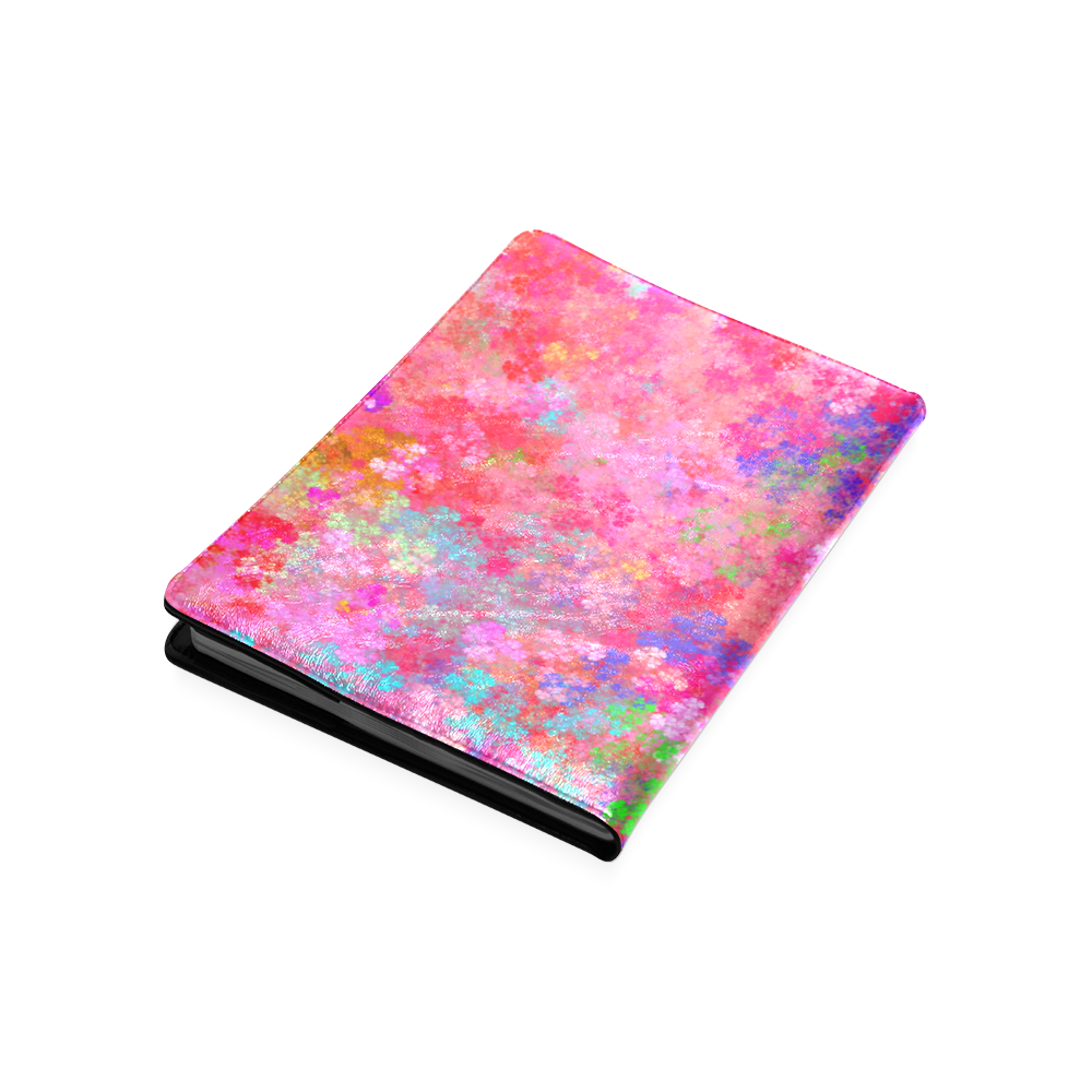 The Pink Party Colorful Splash Custom NoteBook B5