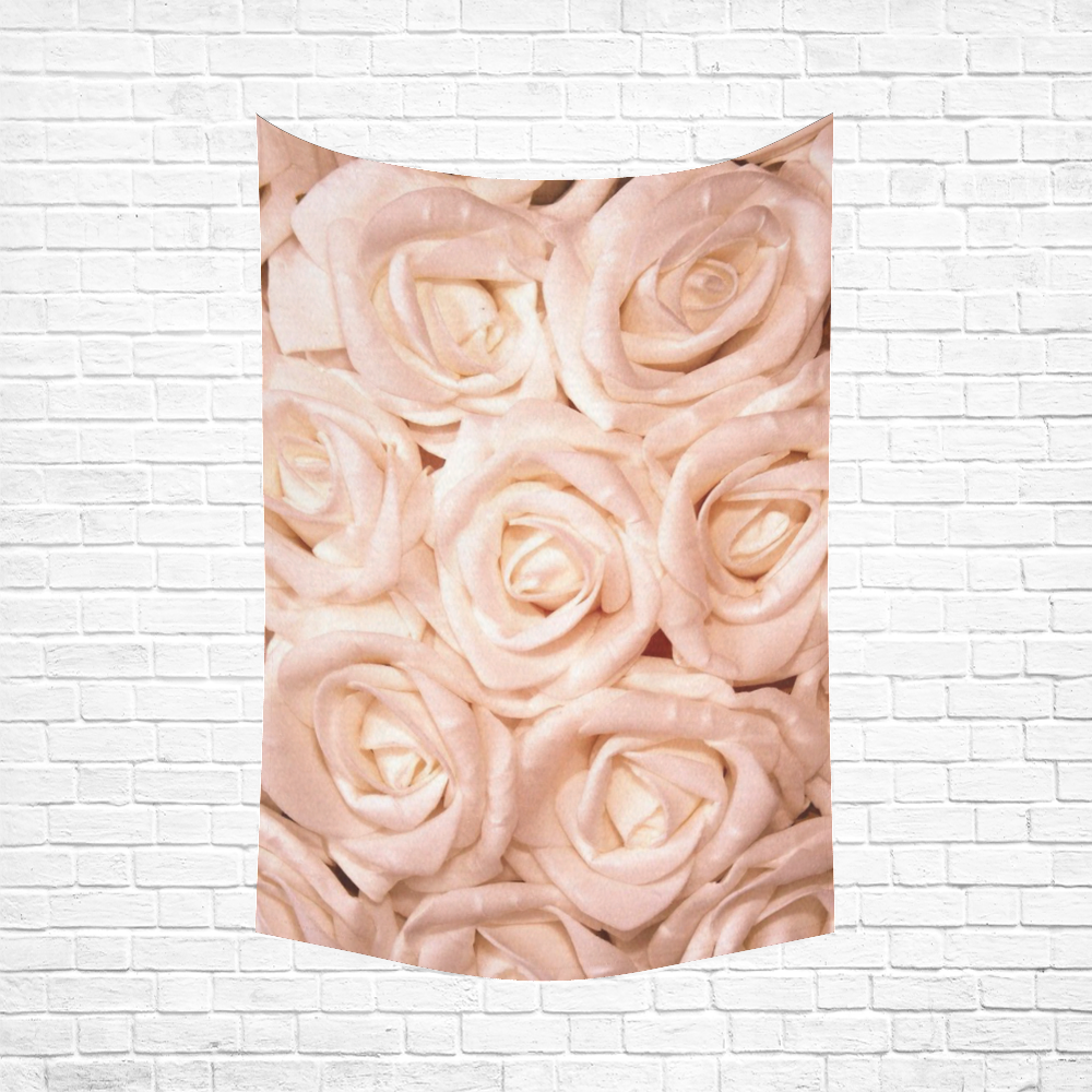 gorgeous roses H Cotton Linen Wall Tapestry 60"x 90"