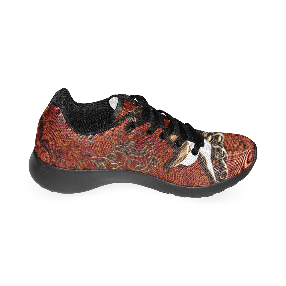 Wonderful bird made of floral elements Women’s Running Shoes (Model 020)