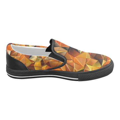 Autumn Time Colors by Nico Bielow Men's Slip-on Canvas Shoes (Model 019)