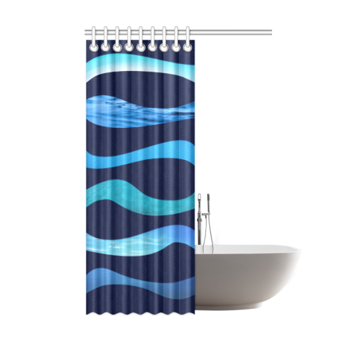 ocean blue Shower Curtain 48"x72"