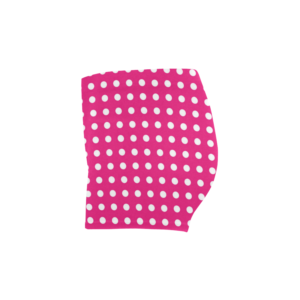 Solid Magenta With White Dots Briseis Skinny Shorts (Model L04) | ID ...