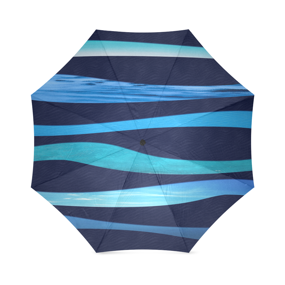 ocean blue Foldable Umbrella (Model U01)
