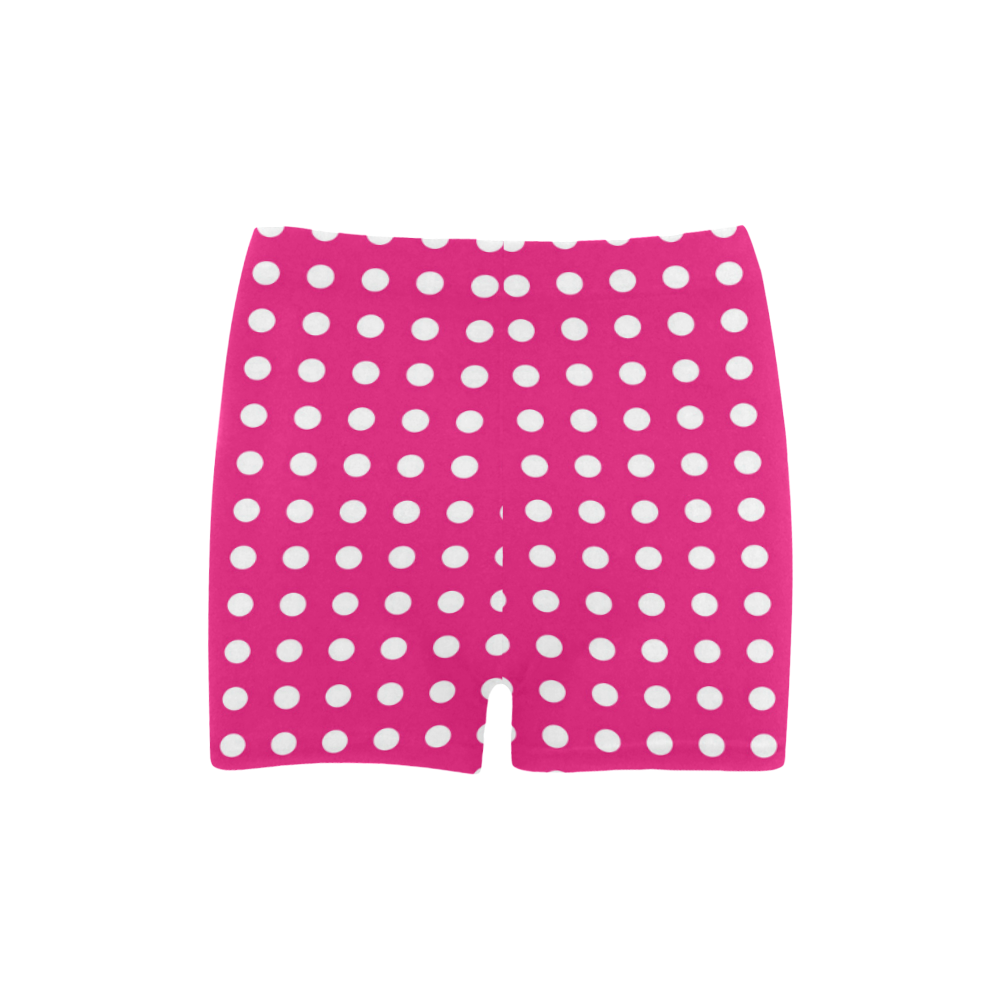 Solid Magenta With White Dots Briseis Skinny Shorts (Model L04) | ID ...