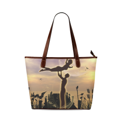 Dance with me in the night Shoulder Tote Bag (Model 1646)