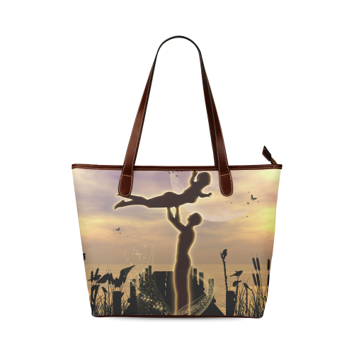 Dance with me in the night Shoulder Tote Bag (Model 1646)