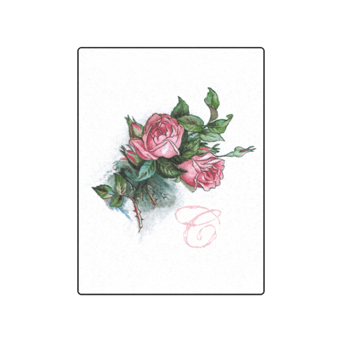C Roses Vintage Floral Blanket 50"x60" ID D513852