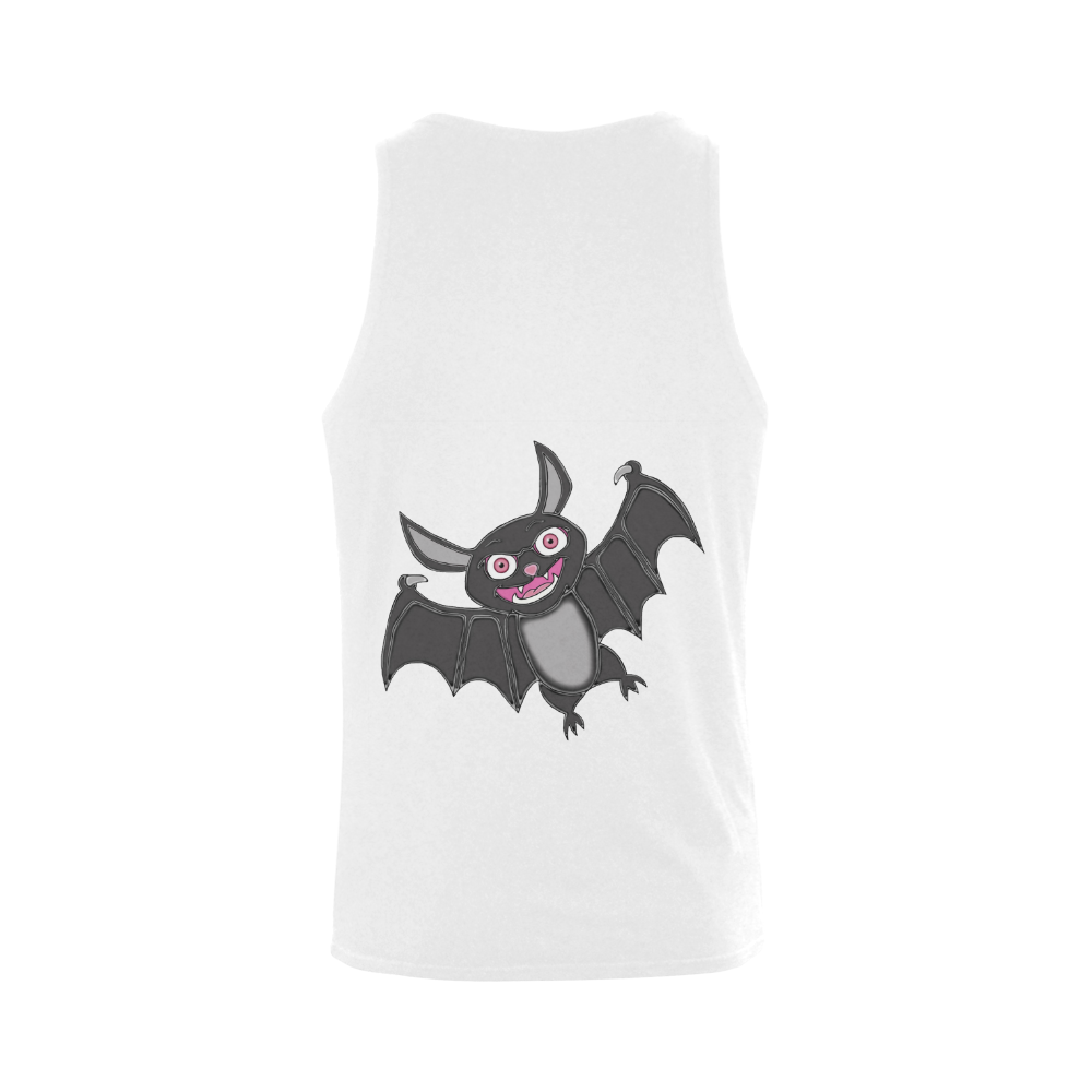 Cute Halloween Bat Men's Shoulder-Free Tank Top (Model T33)