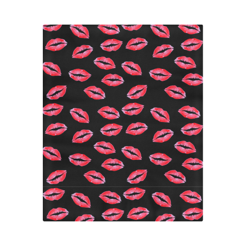 Lipstick Kisses Duvet Cover 86"x70" ( All-over-print)