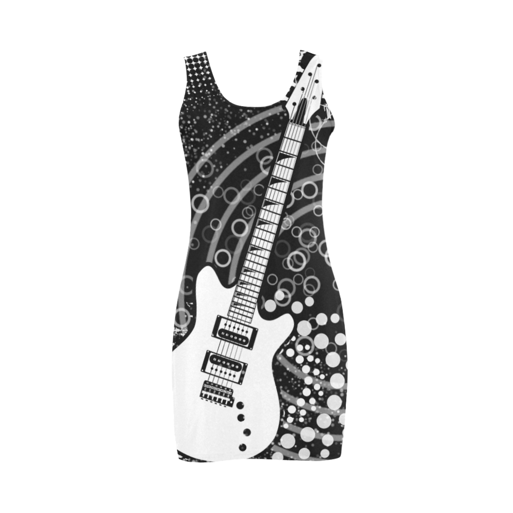 Guitar Graffiti by ArtformDesigns Medea Vest Dress (Model D06)