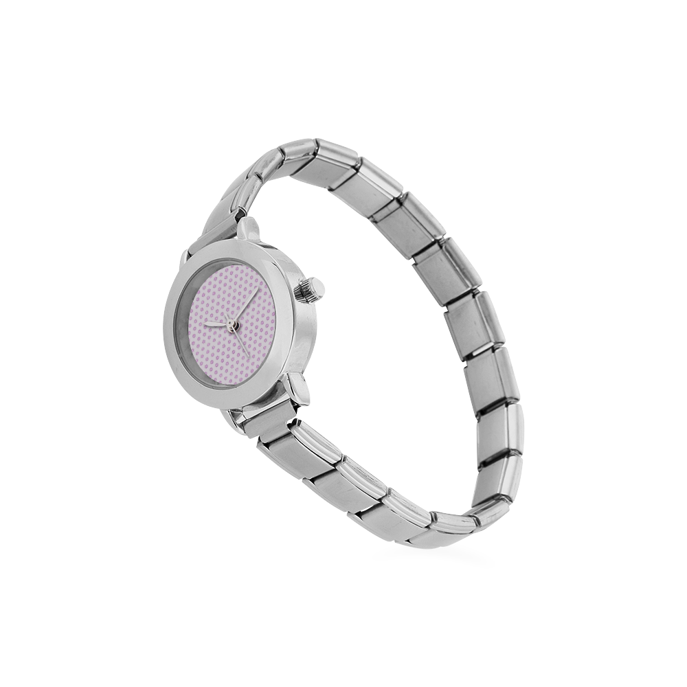 many stars soft pink Women's Italian Charm Watch(Model 107)