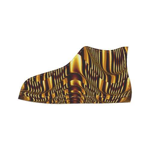 Golden Light Cup Women's Classic High Top Canvas Shoes (Model 017)