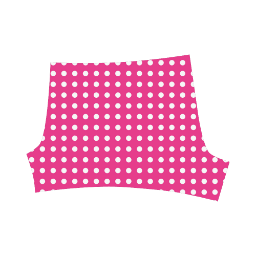 Solid Magenta With White Dots Briseis Skinny Shorts (Model L04) | ID ...