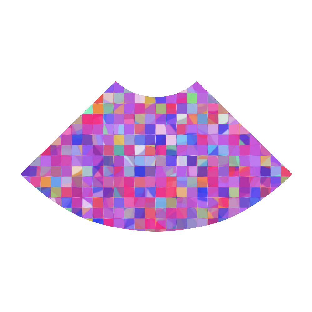 colorful squares Atalanta Sundress (Model D04)