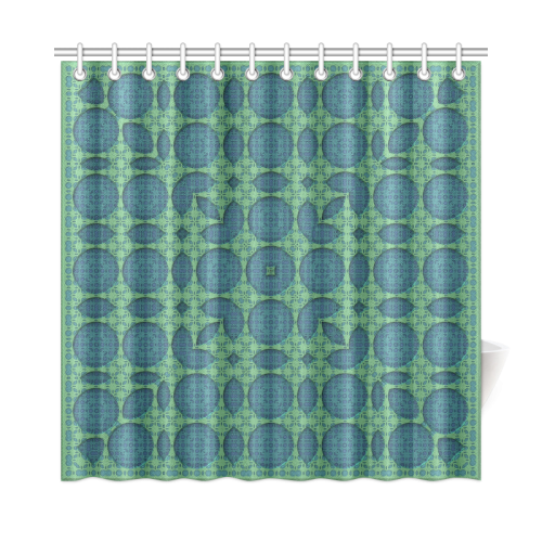 Fractal Grid Pattern Shower Curtain 72"x72"