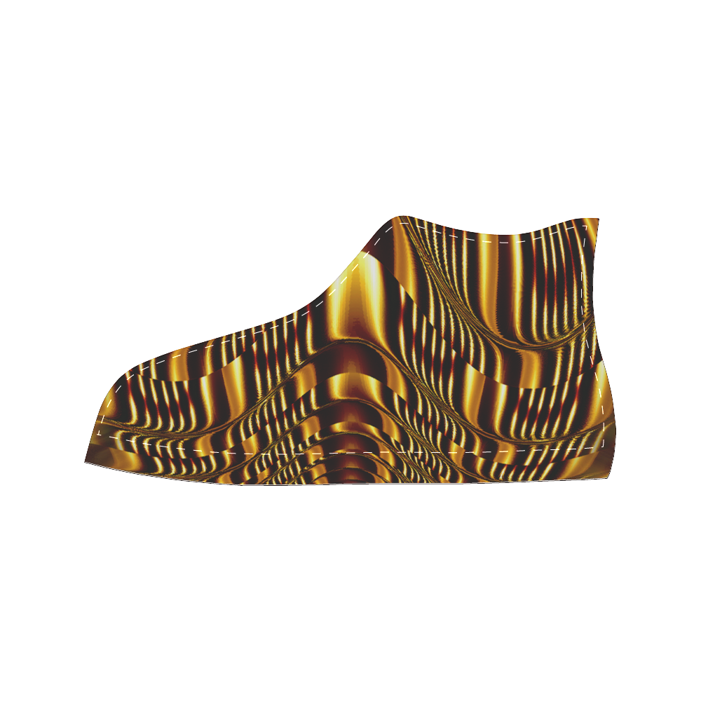 Golden Light Cup Men’s Classic High Top Canvas Shoes (Model 017)